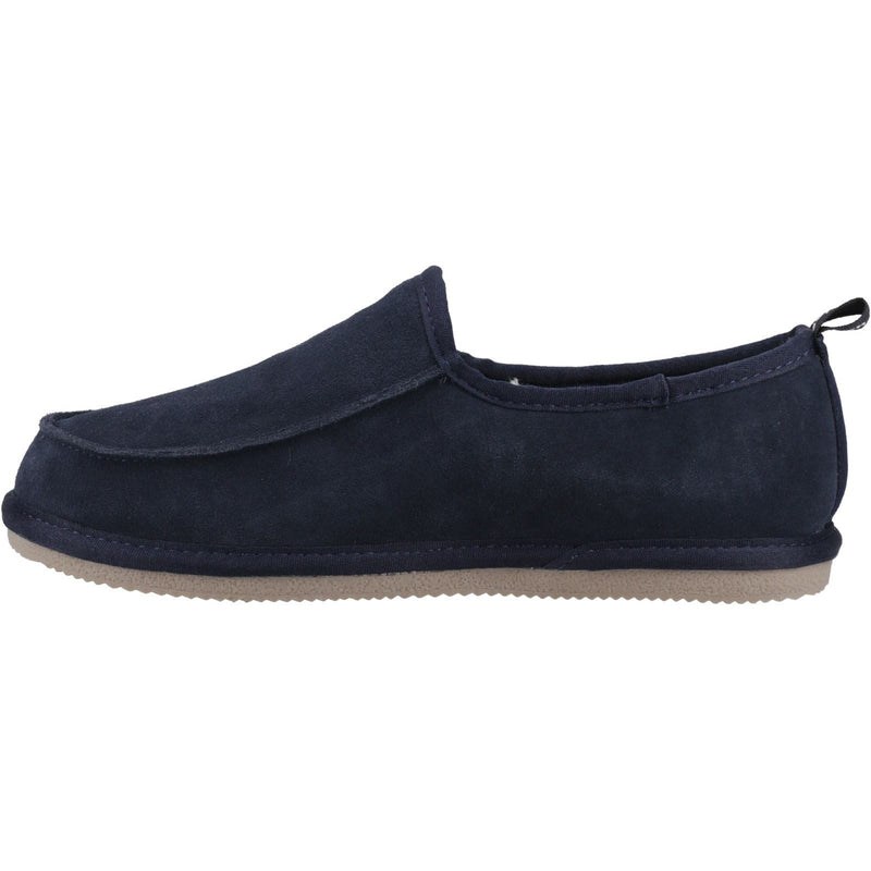 Hush Puppies Charles Wildleder Herren Hausschuhe In Marineblau
