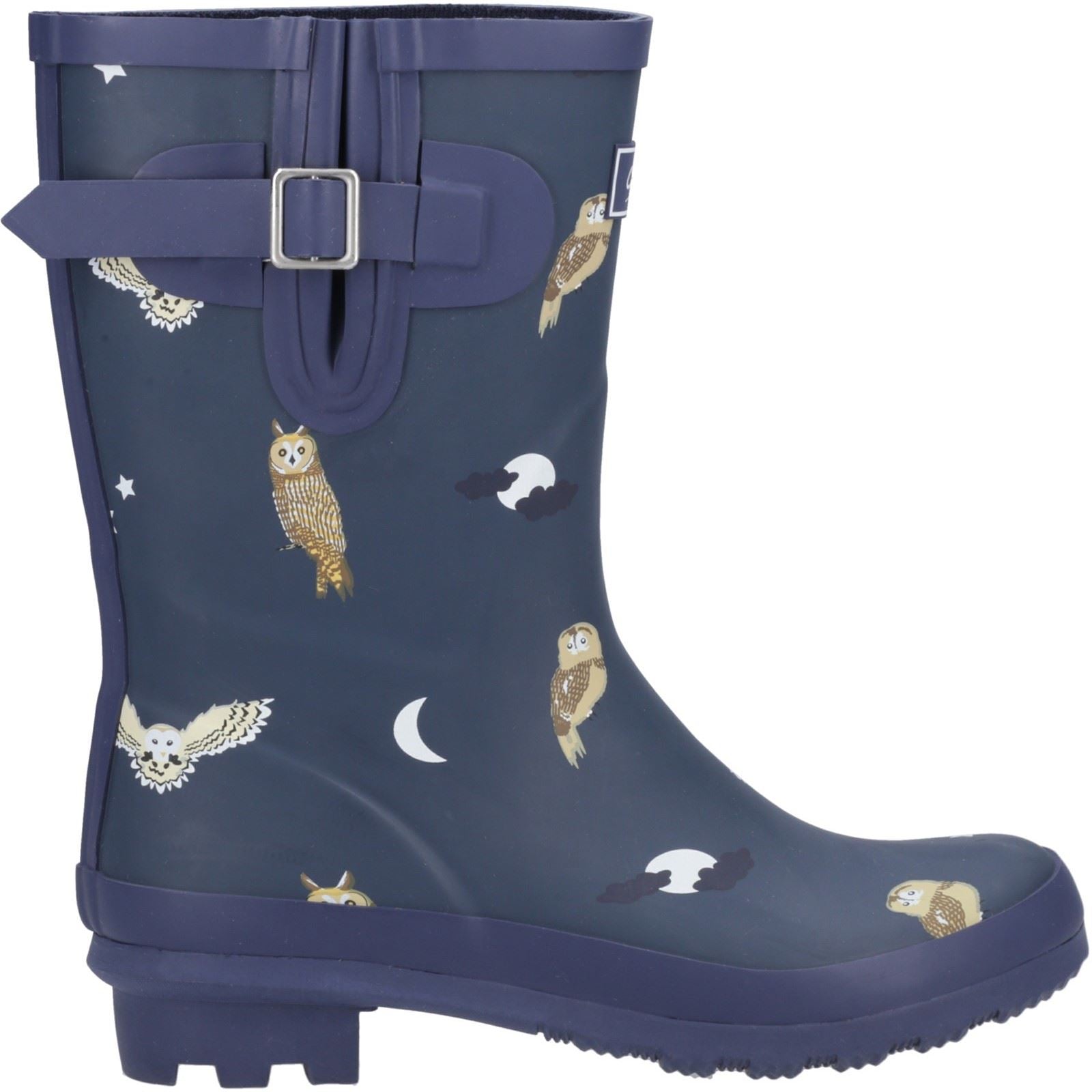 Cotswold Woodland Mid Gummistiefel Für Damen Mit Eulenmuster