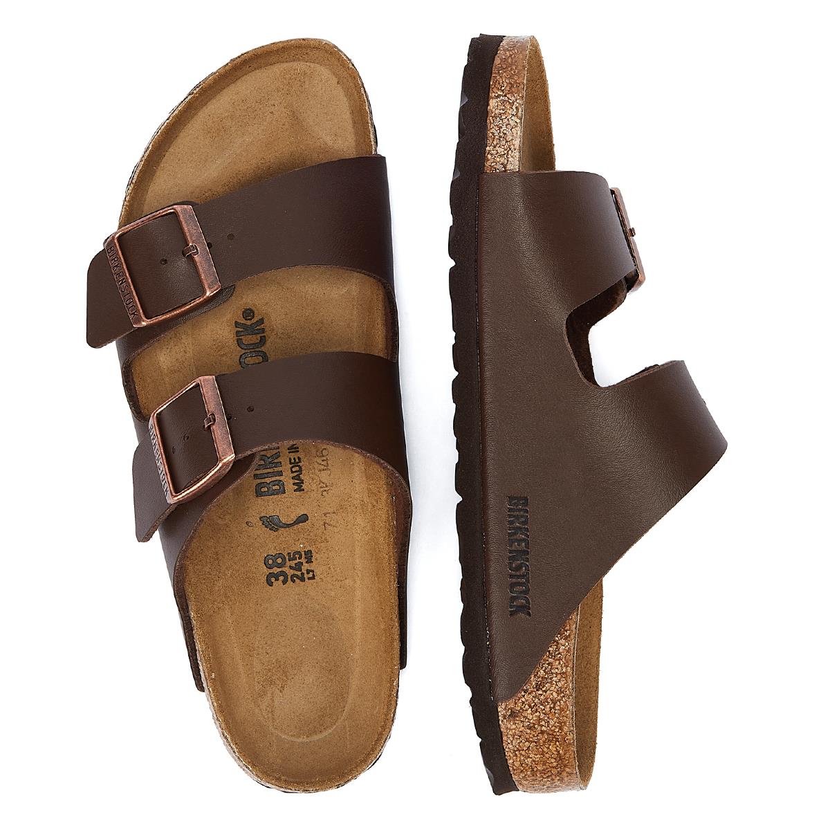 Birkenstock Arizona Birko Flor Braune Sandalen