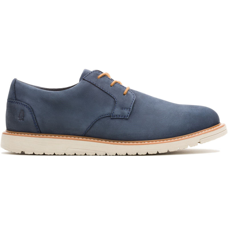 Hush Puppies Jenson Oxford Herren Lederschuhe In Marineblau Mit Schnürung