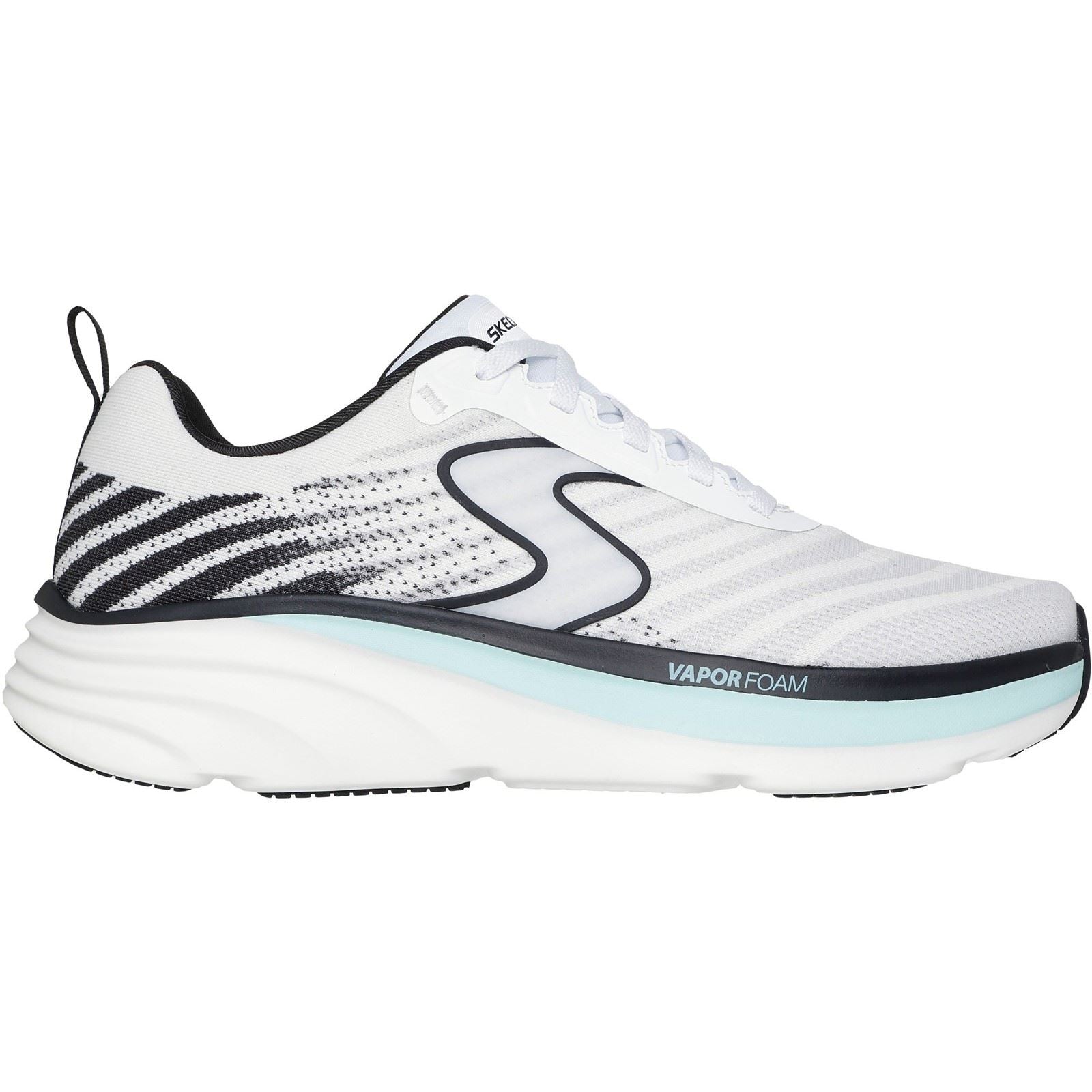 Skechers Performance D'Lux Vapor Gallor Textile Herren Sneaker In Weiß/Schwarz