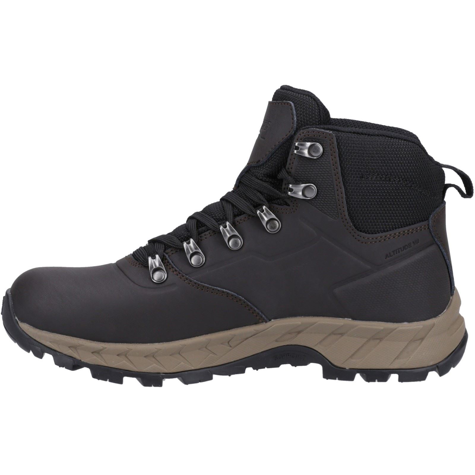 Hi-Tec Altitude VII WP Leder/Polyester Herren Wanderschuhe In Schokoladenfarbe