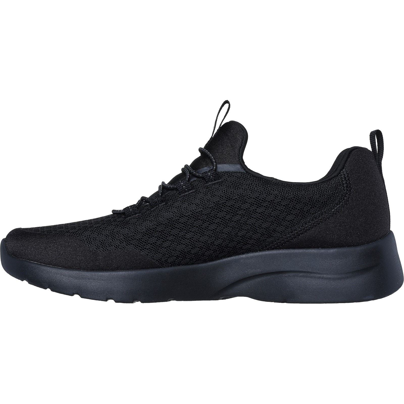 Skechers Dynamight 2.0 - Real Smooth Synthetik Damen Sneaker In Schwarz