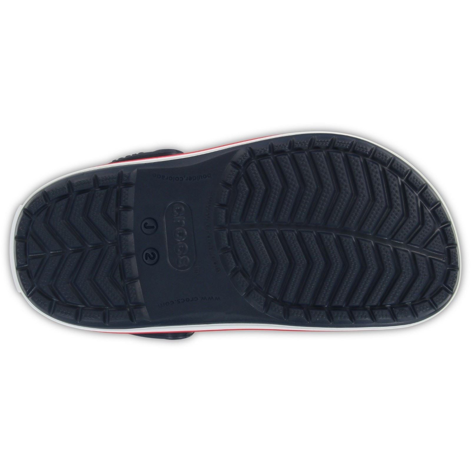Crocs Crocband Thermoplastische Marineblau / Rote Slipper
