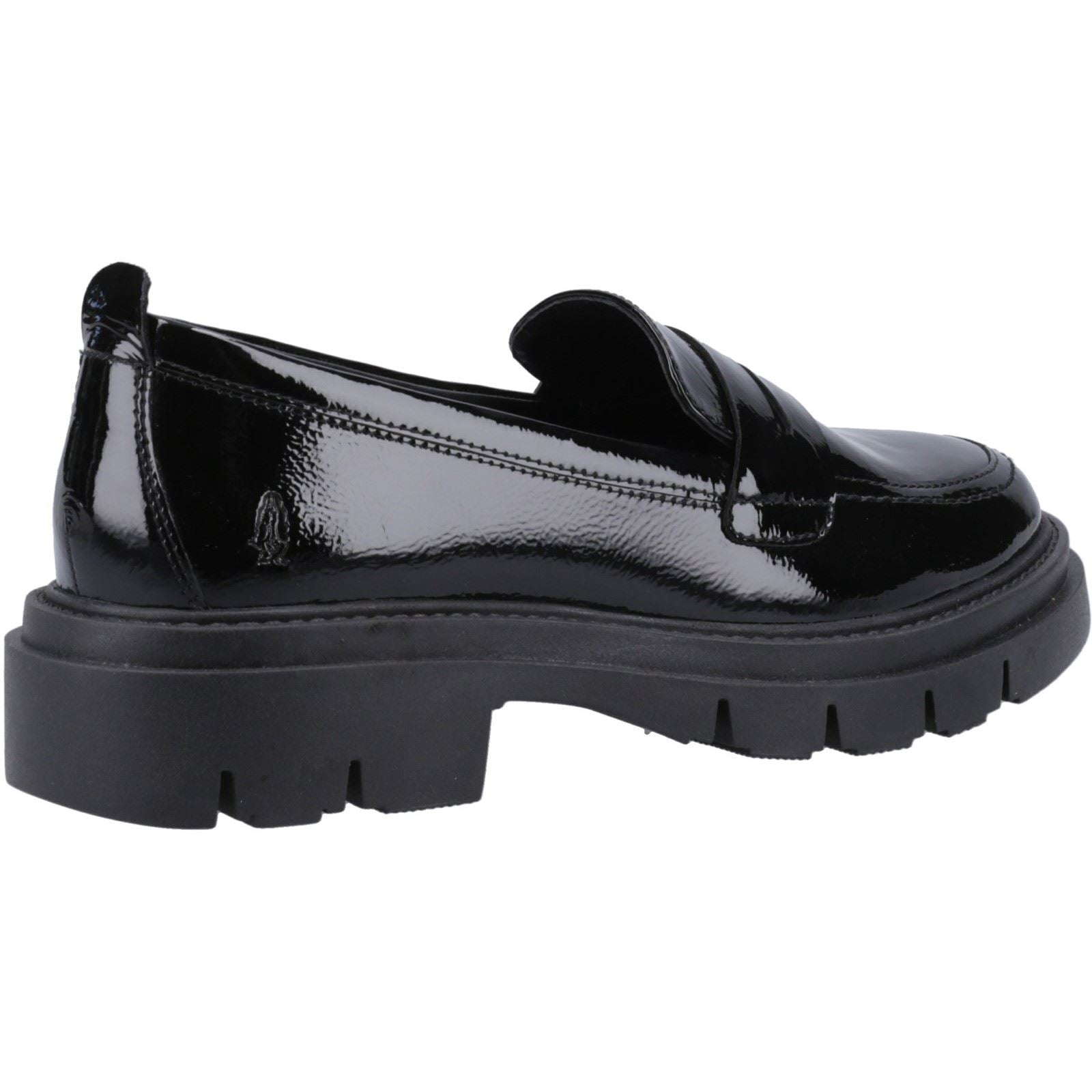 Hush Puppies Reece Damen-Schwarze Farbe-Lederloafer