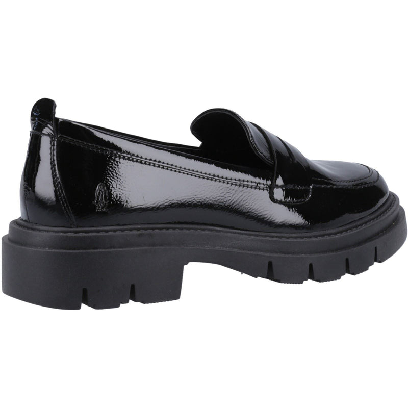 Hush Puppies Reece Damen-Schwarze Farbe-Lederloafer