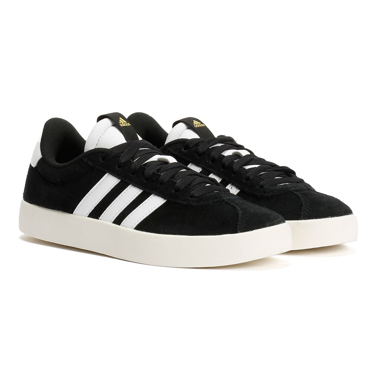 Adidas VL Court 3.0 Leder Damen Schwarze Sneaker
