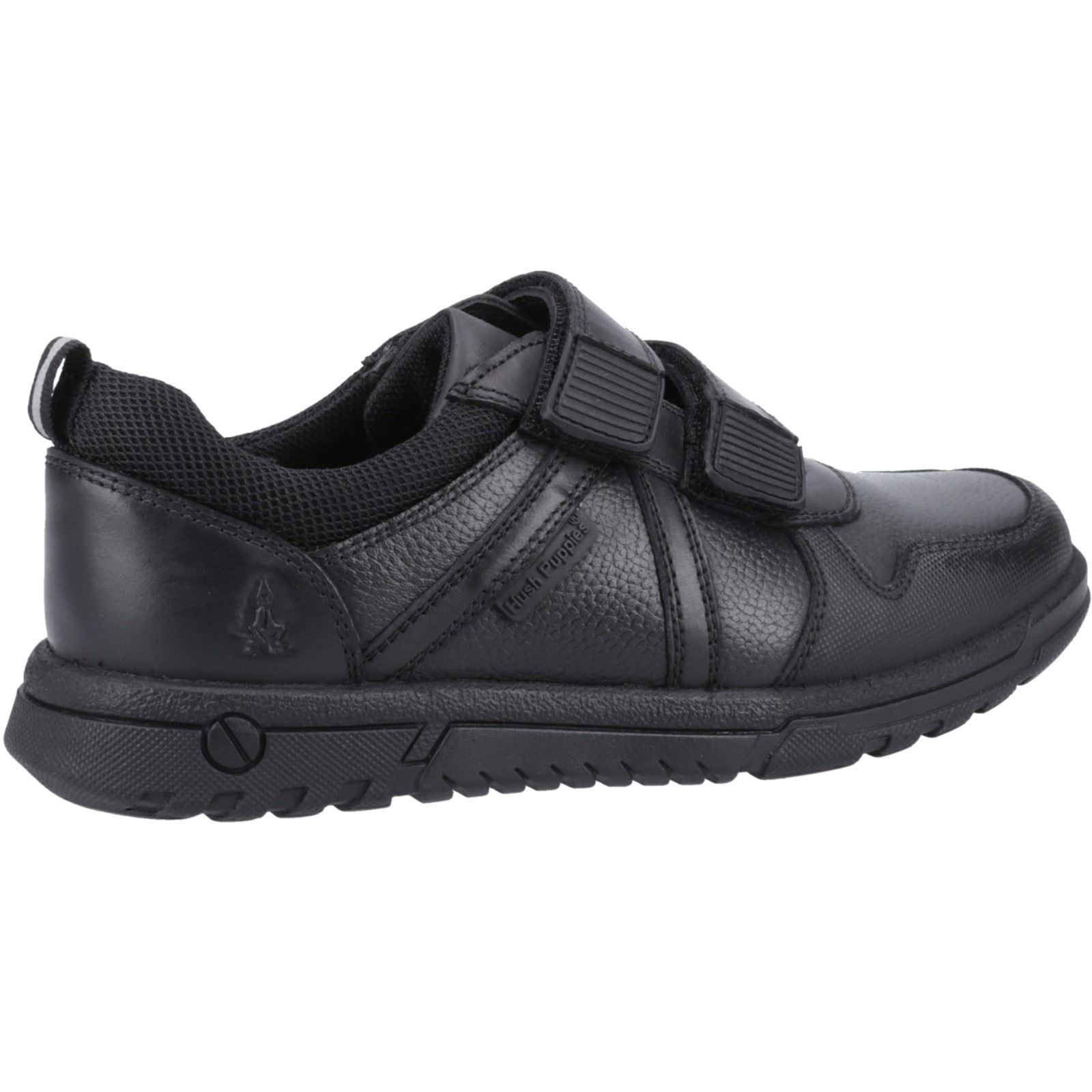 Hush Puppies Spencer Senior Lederschuhe Für Jungen In Schwarz