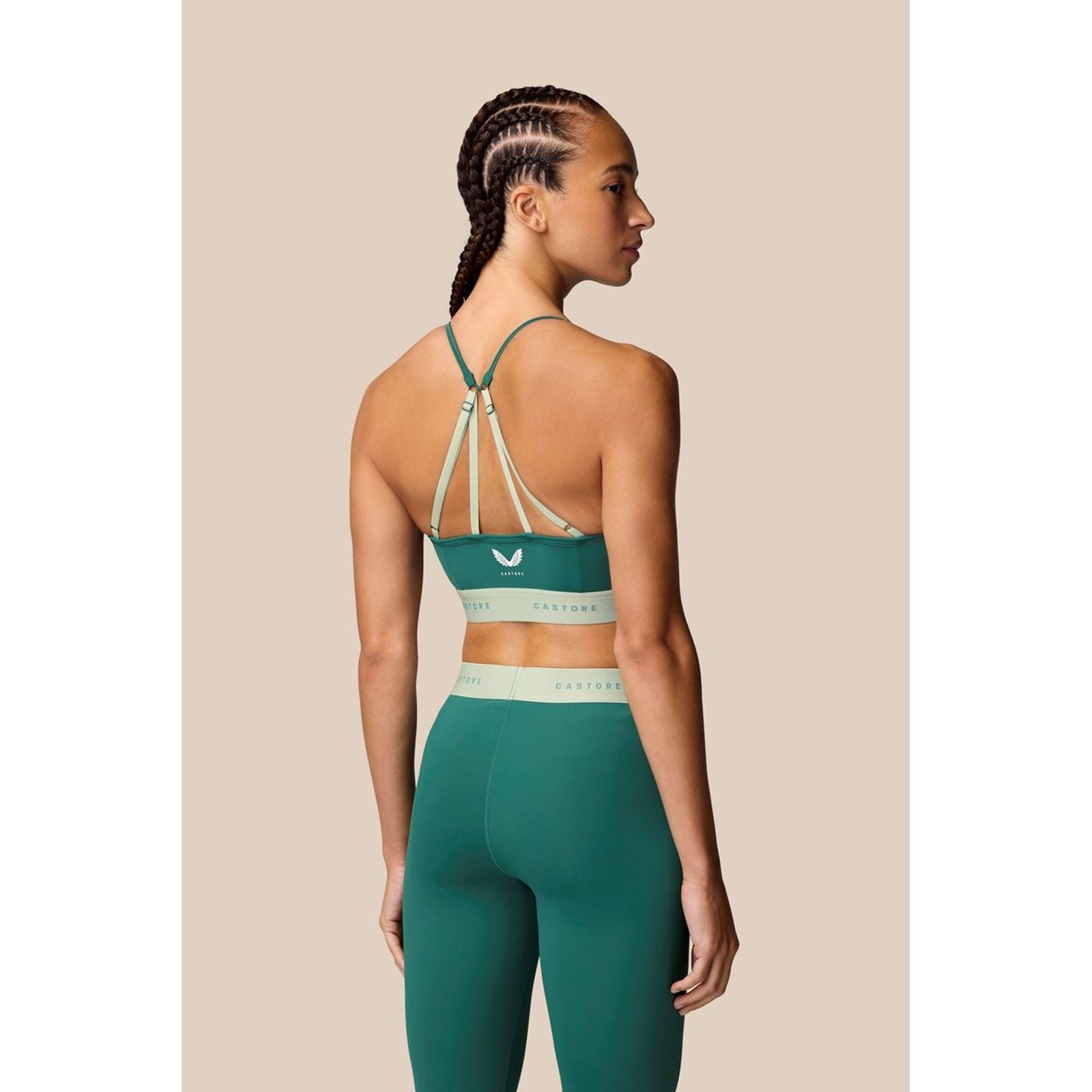 Castore Low Support Sports Bra Polyester Damen Sport-Bh In Dunkel Türkis