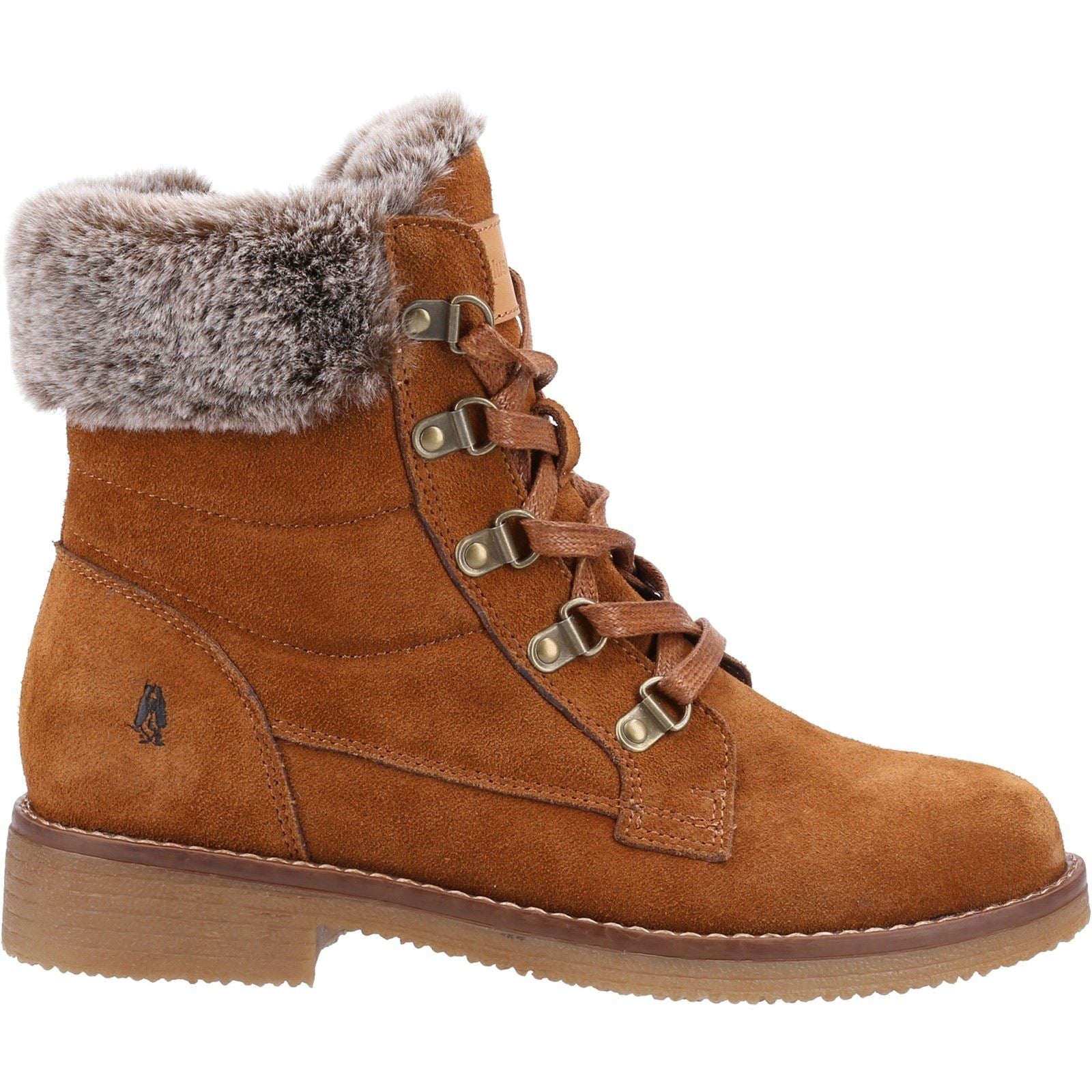 Hush Puppies Florence Leder Damen Stiefeletten In Braun