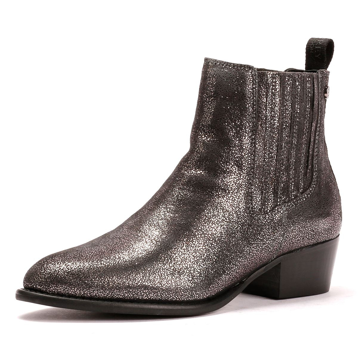 Osprey London The Janey Leder Damen Graue Stiefel