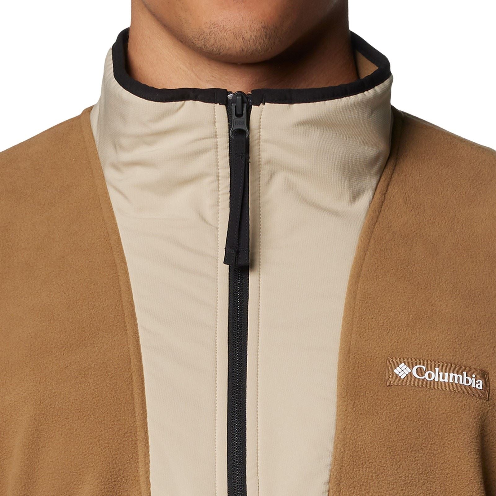 Columbia Sequoia Grove Half Zip Fleece Polyester Herren Braune Zip-Kragen Pullover