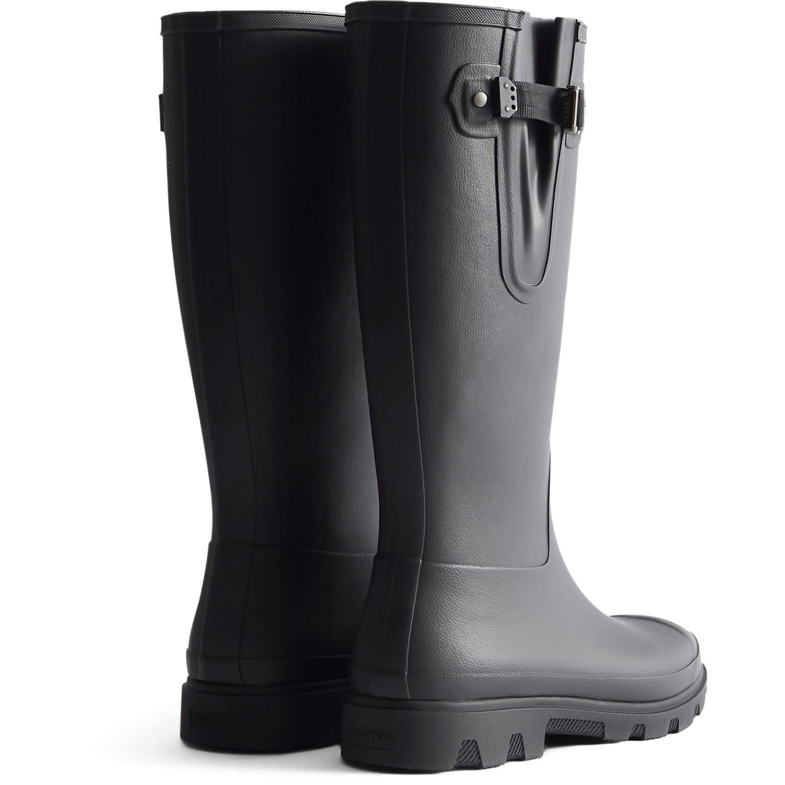 Hunter Downpour Adjustable Gummi Damen Schwarze Farbe Gummistiefel