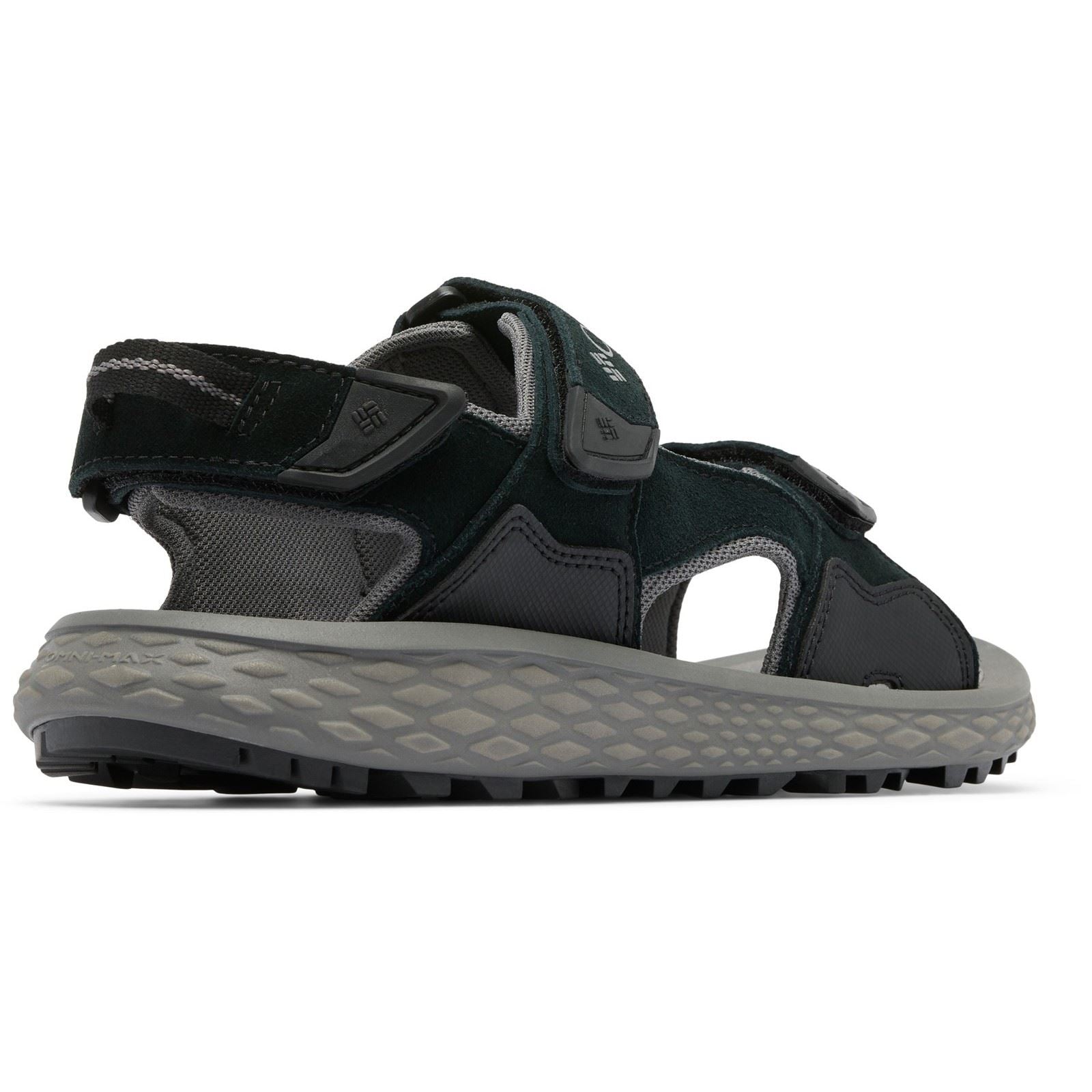 Columbia Konos Hiker 3-Strap Polyester Herren Schwarze Sandalen