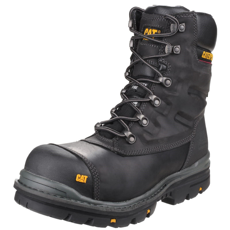 Caterpillar Premier Leder Schwarze Sicherheitsstiefel