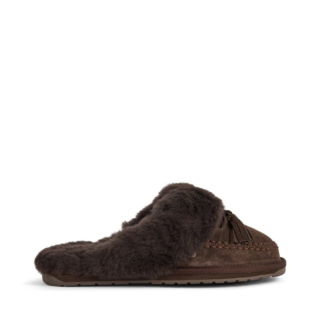 Emu Australia Tahnee Wildleder Damen Braune Hausschuhe