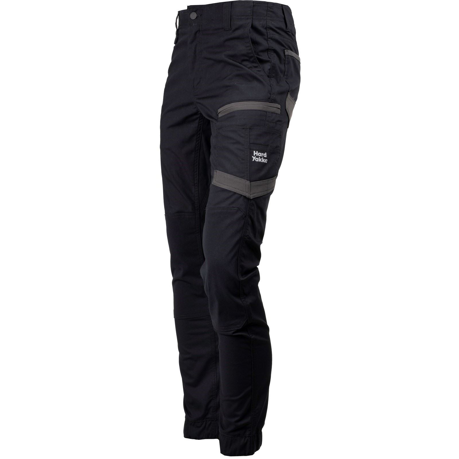 Hard Yakka Raptor Cuff Baumwoll Herren Schwarze Farbe Outdoor Hosen
