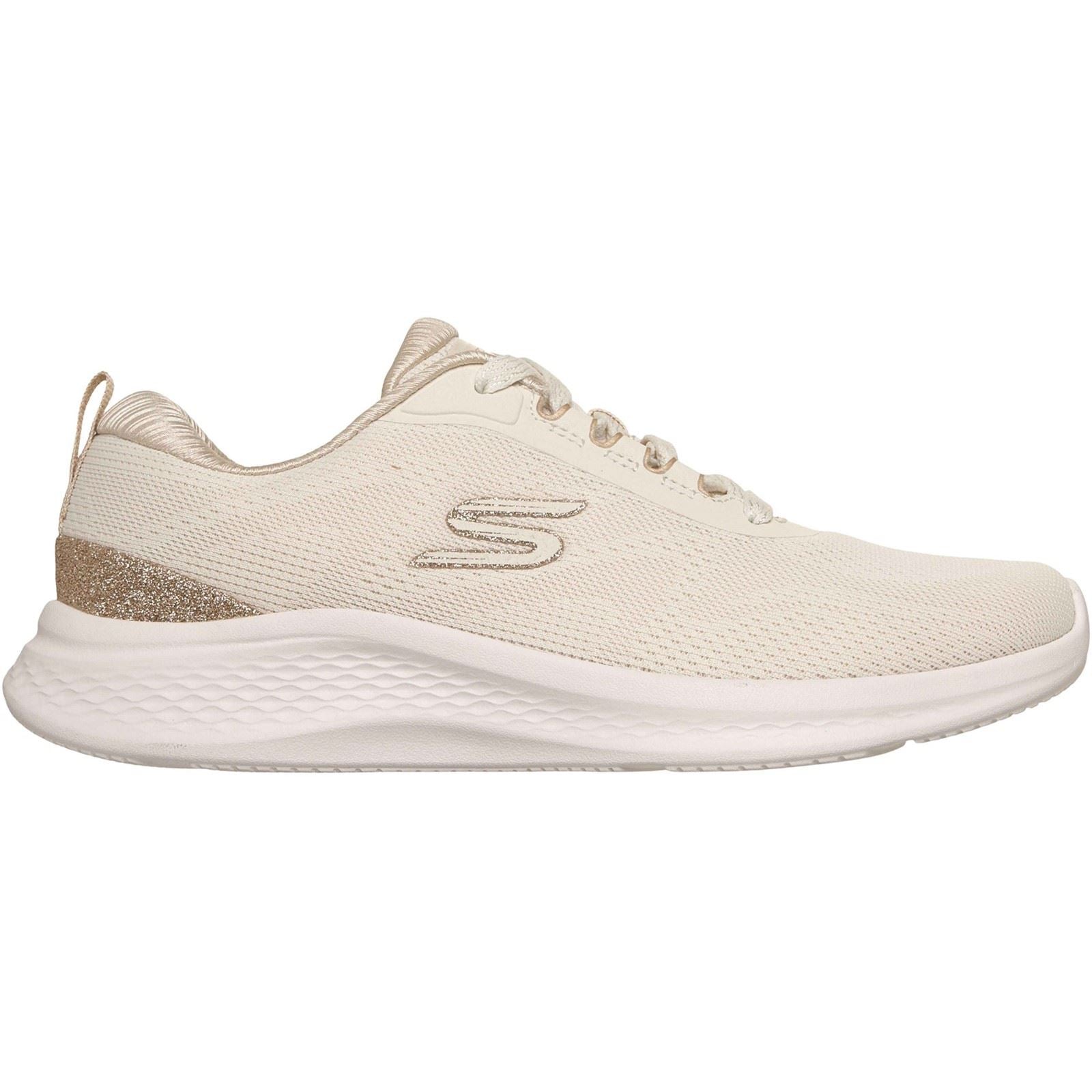 Skechers Skech-Lite Pro 2.0 Polyester Damen Natural/Gold Sneaker