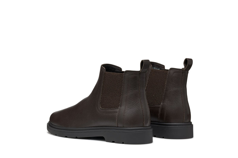 Geox Spherica EC1 C Tumble Leder Herren Braune Stiefel