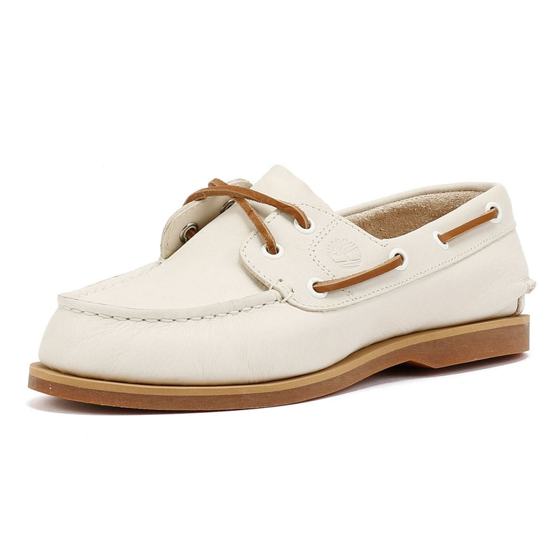 Timberland Classic 2 Eye Damen Schuhe Aus Leder In Weiß