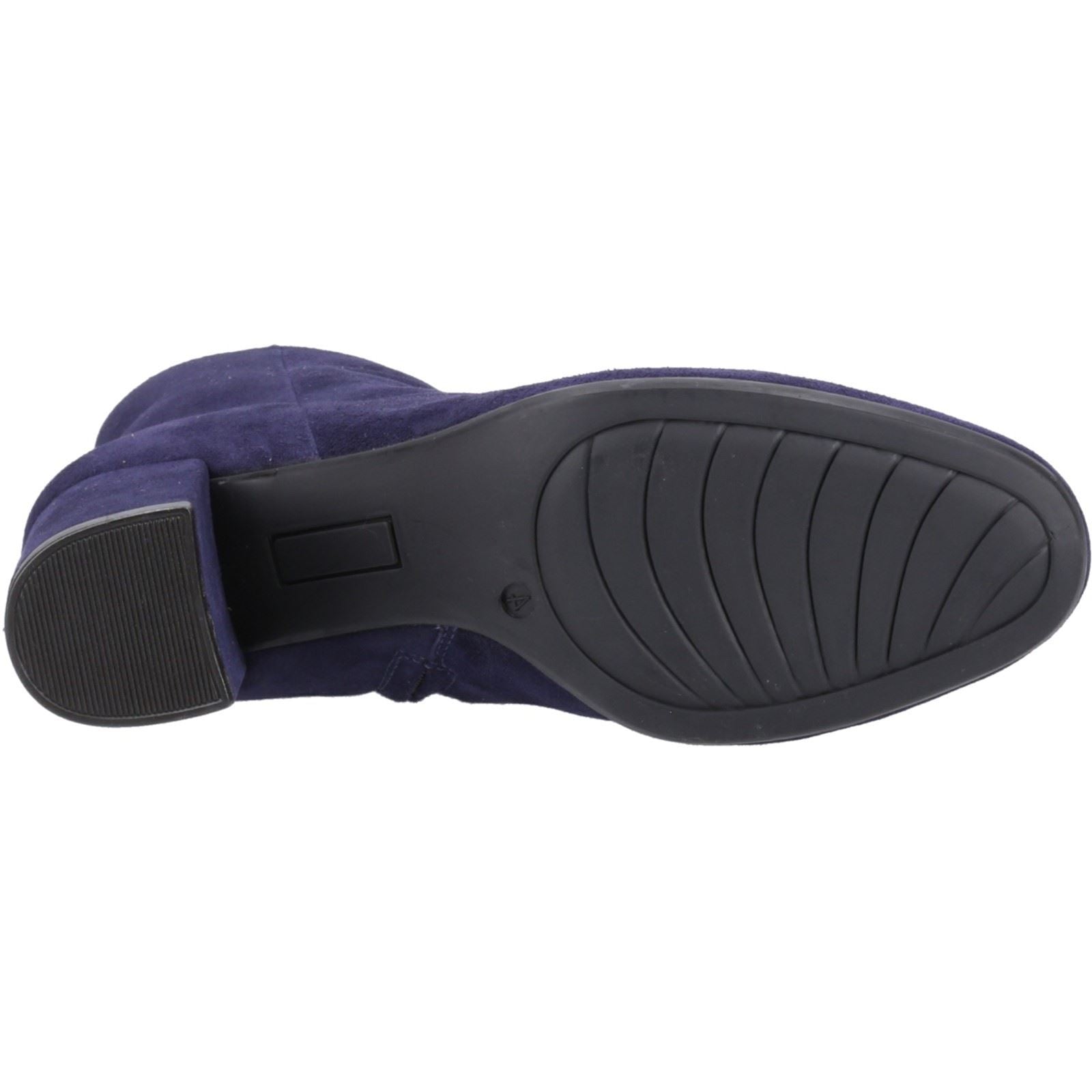 Hush Puppies Octavia Damen Wildleder Navy Stiefeletten mit Absatz