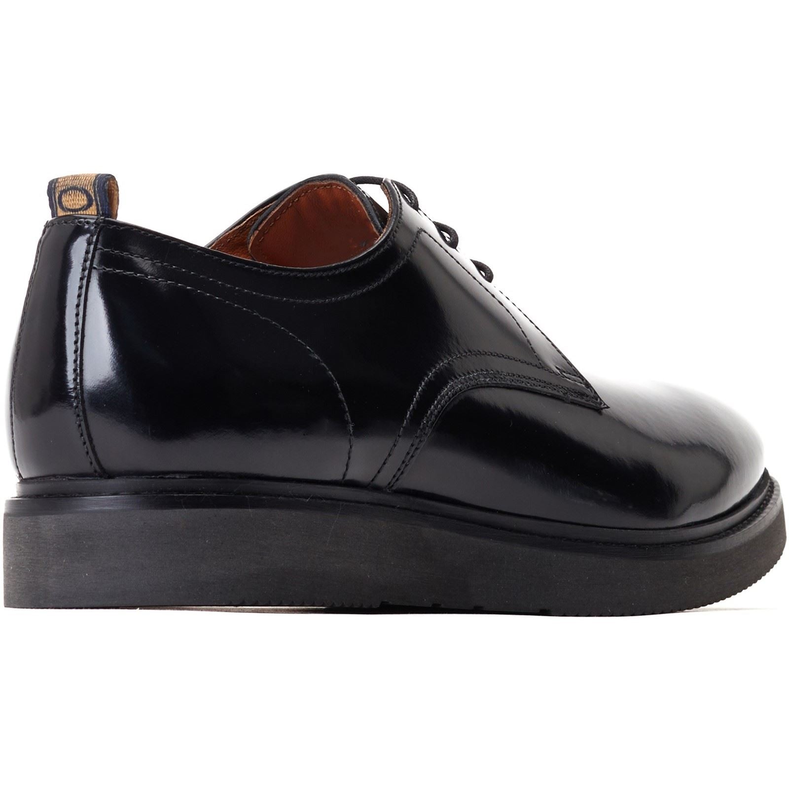 Base London Roly Leder Herrenschuhe In Schwarz Oxford Stil