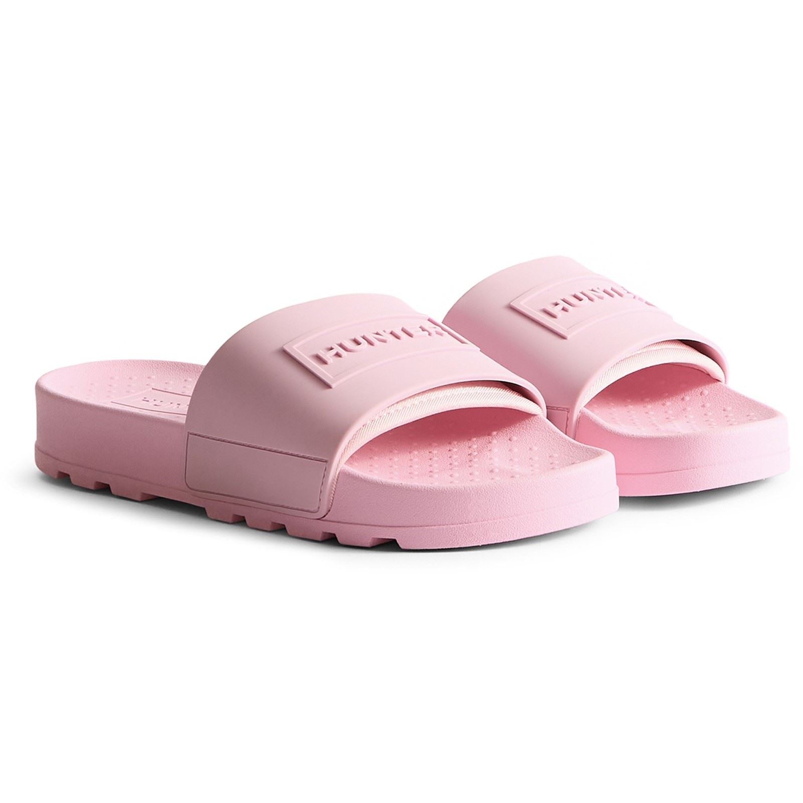 Hunter Core Embossedr Polyurethan Damen Parfait Rosa Slipper