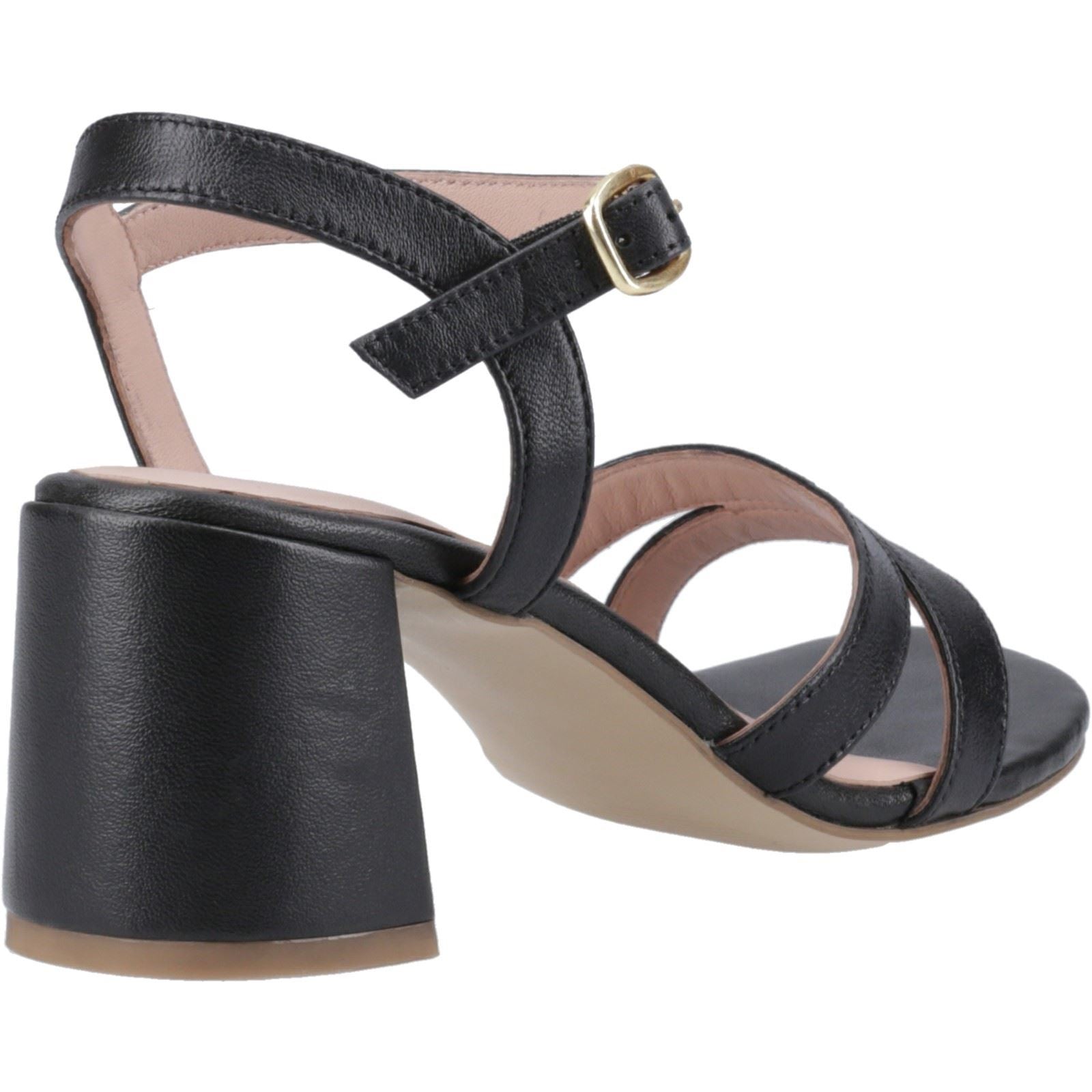 Hush Puppies Nalani Damen Sandalen aus schwarzem Leder