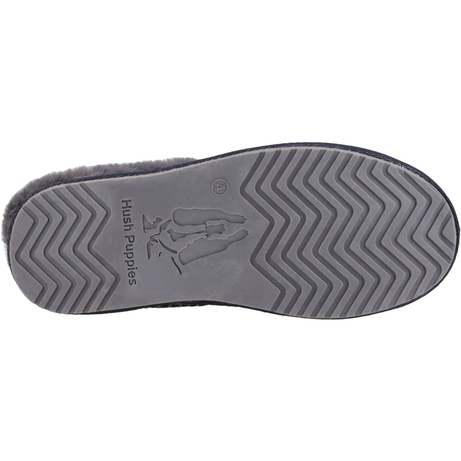 Hush Puppies Anika Damen Hausschuhe aus Wildleder in Marineblau
