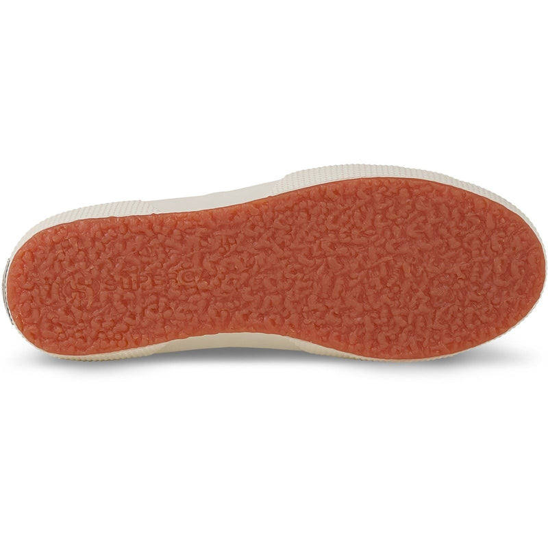 Superga 2750 Stripes Print Baumwoll Damensneaker In Off White/Azure