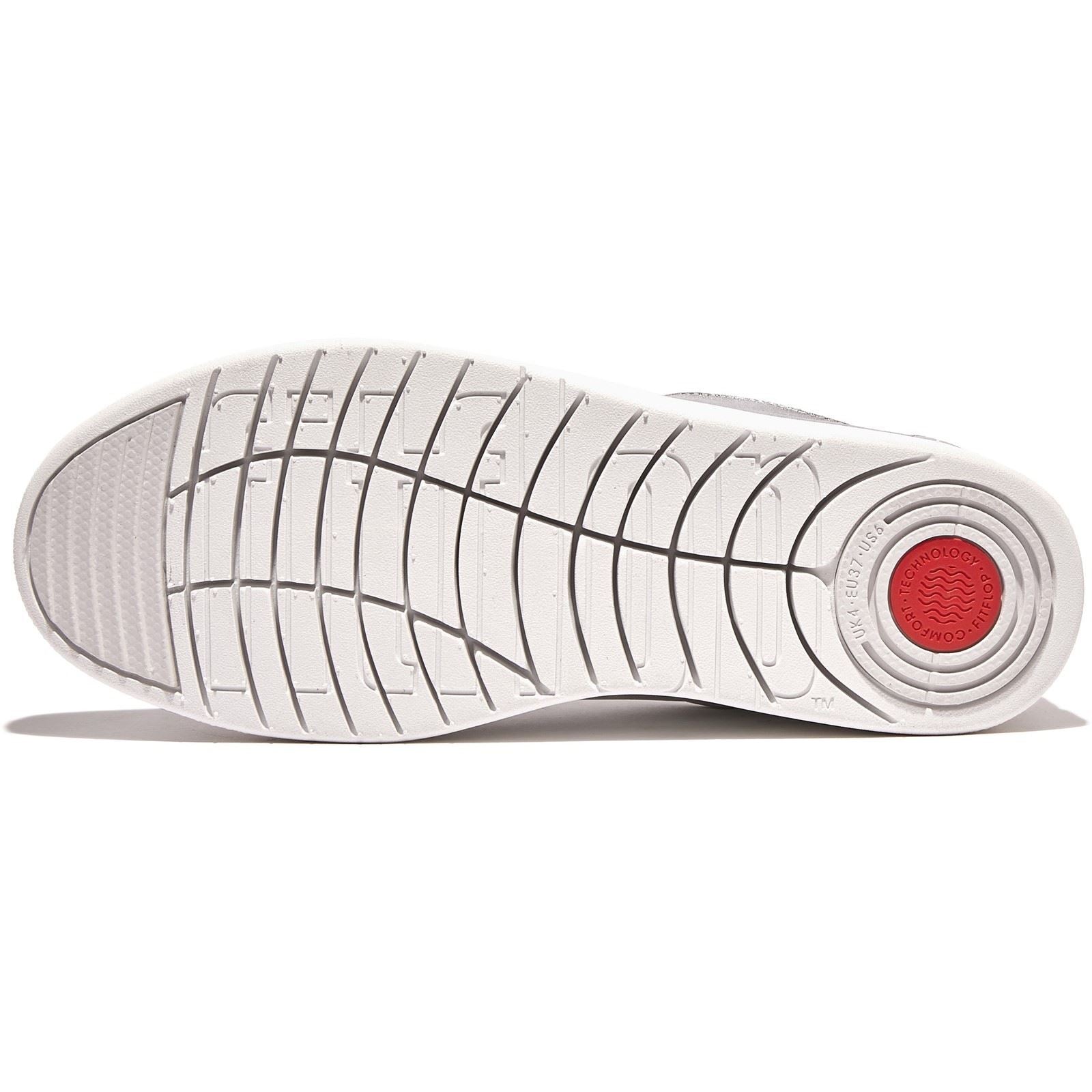 Fitflop Rally Leder Damen Silber Sneakers