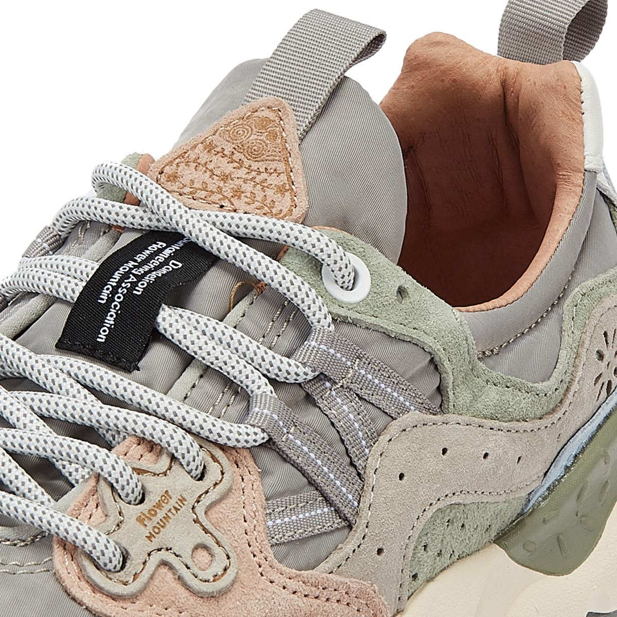 Flower Mountain Yamano 3 Uni Wildleder-Nylon Damen-Sneaker In Pink