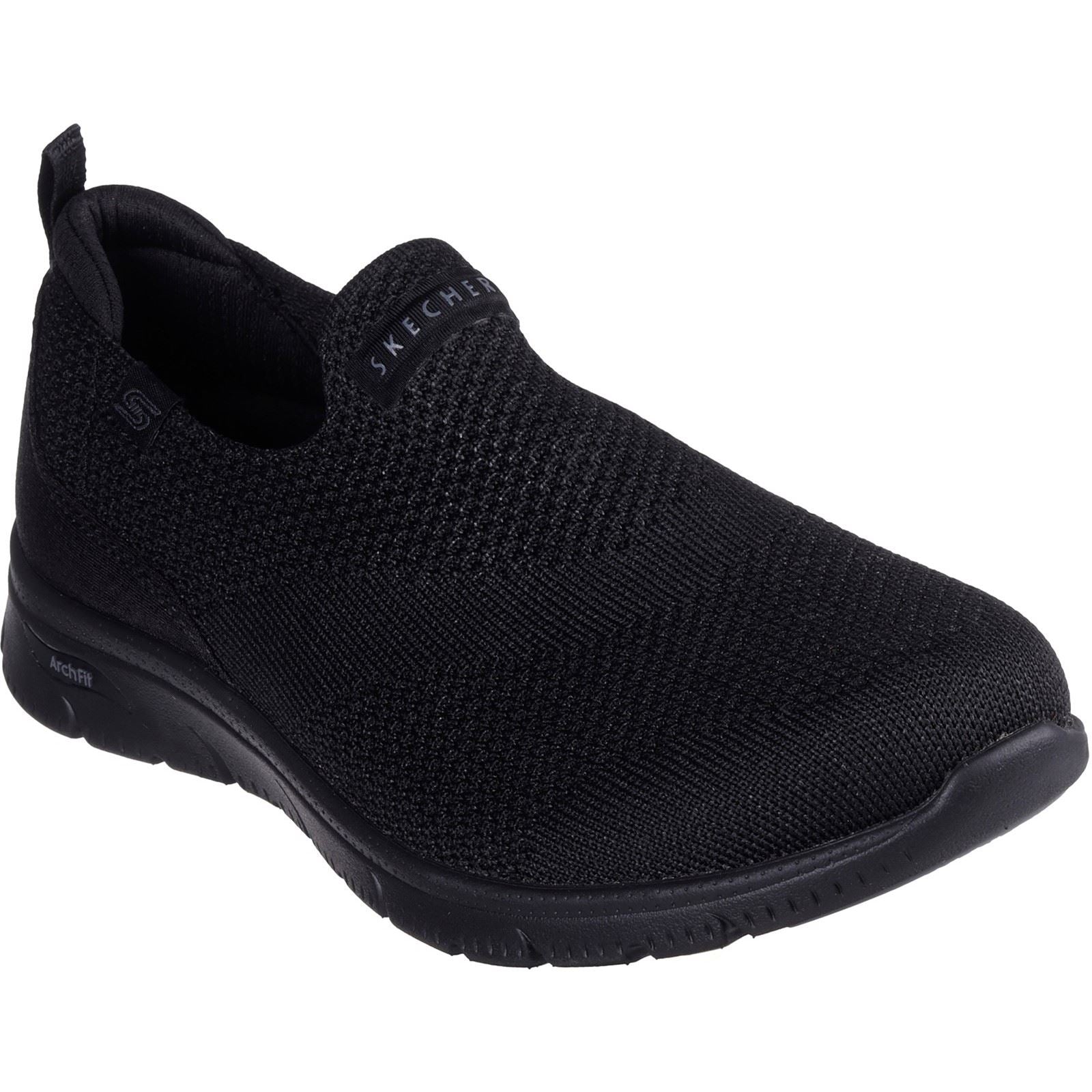 Skechers Arch Fit Refine 2.0 Cascade Damen Sneaker in Schwarz aus Textil