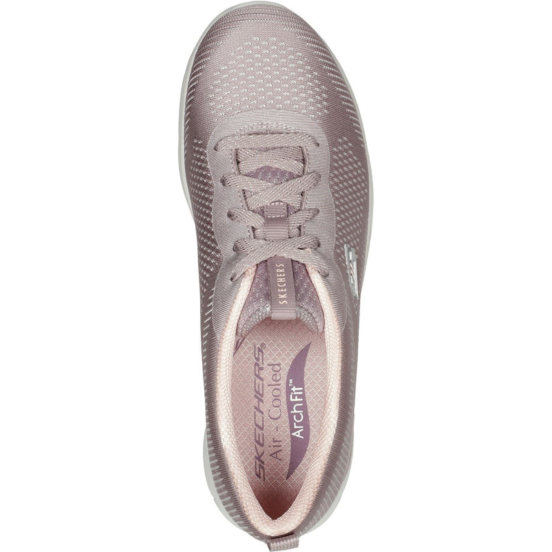 Skechers Arch Fit Refine Classy Doll Textile Damen Sneaker In Dunklem Taupe