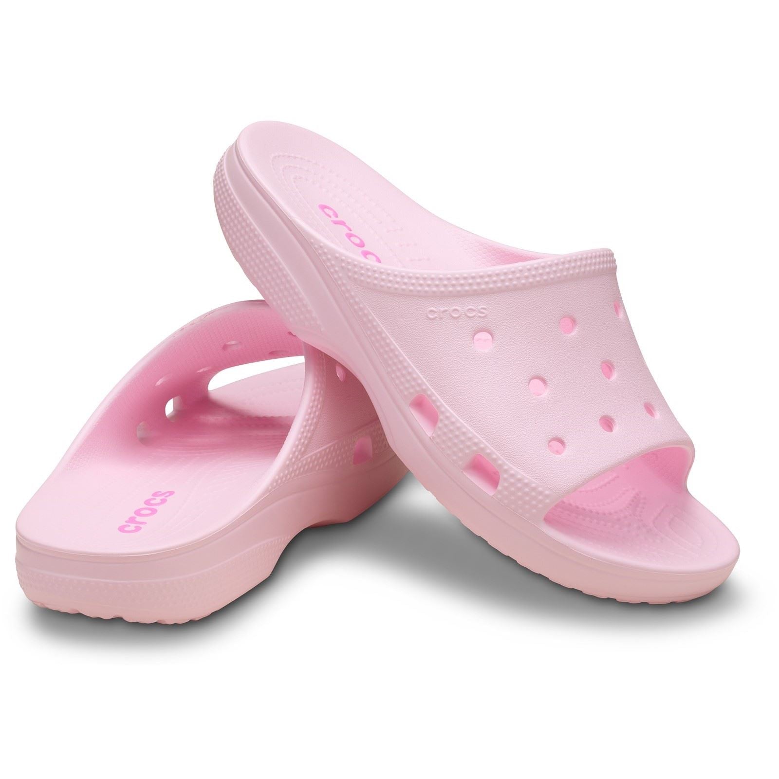 Crocs Classic Slide Thermoplastische Damen Rosa Milch Rutschen