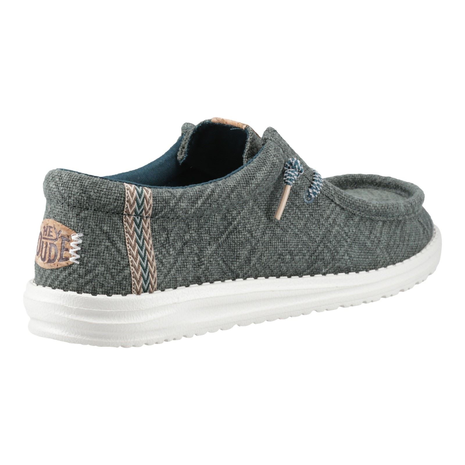 HEYDUDE Wally Jute Jute Herren Meergrüne Mokassin Schuhe