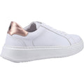 Hush Puppies Camille Leder Damen Weiße Turnschuhe