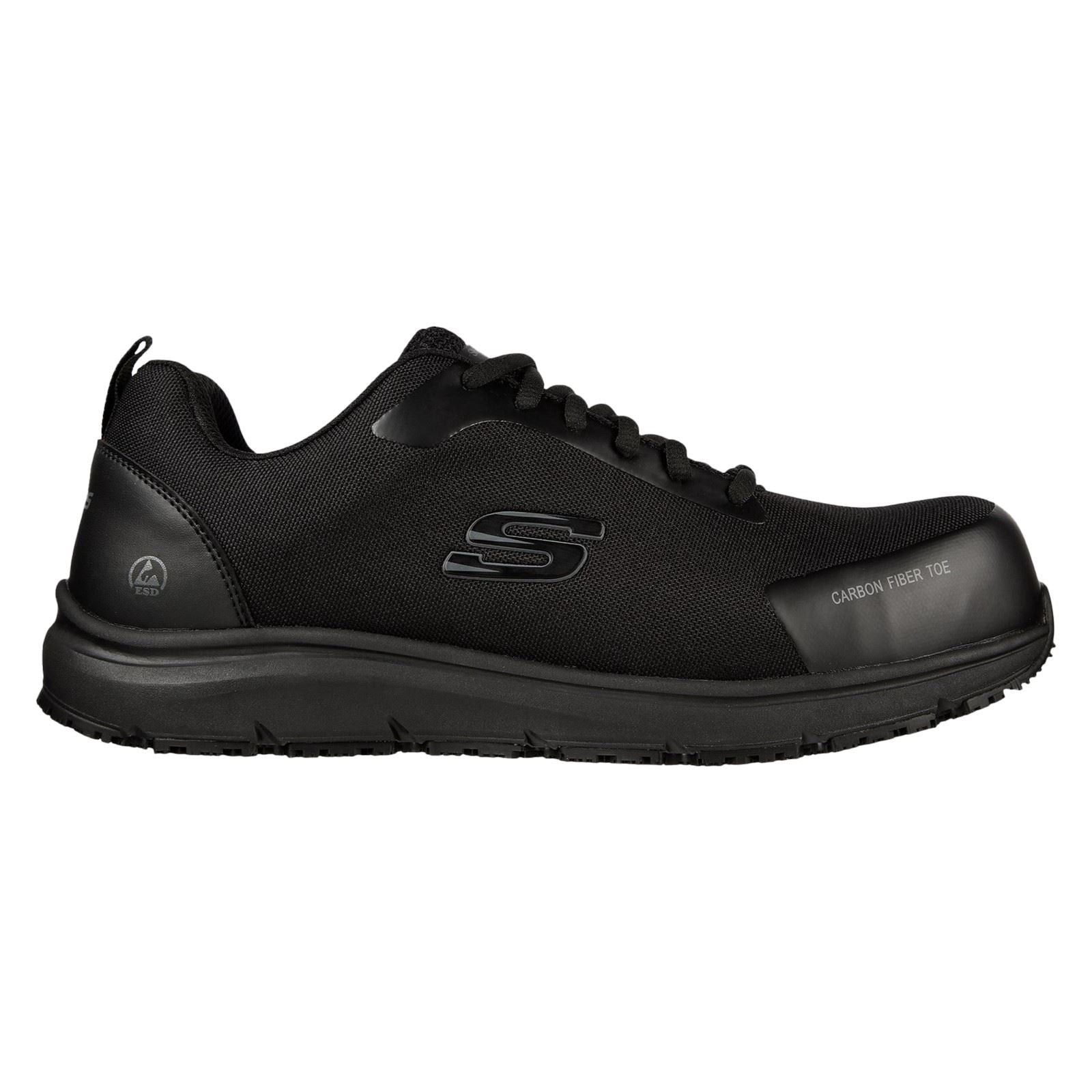 Skechers Workwear Ulmus SR Safety Toe Mesh Herren Schwarze Sicherheitssneaker