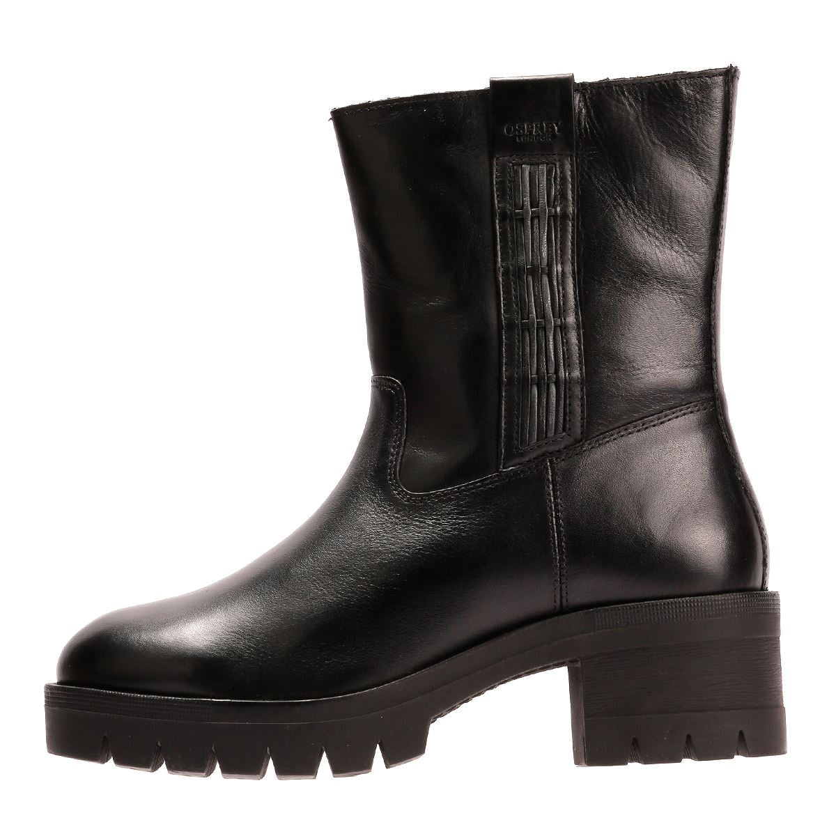 Osprey London The Indiana Leder Damen Schwarze Stiefel