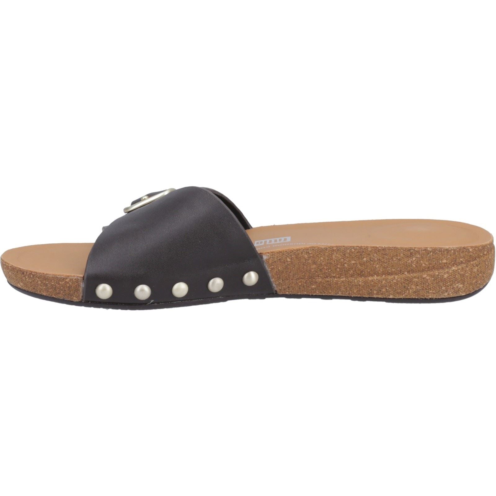 Fitflop iQushion Adjustable Buckle Leder Damen Schokoladenbraune Sandalen