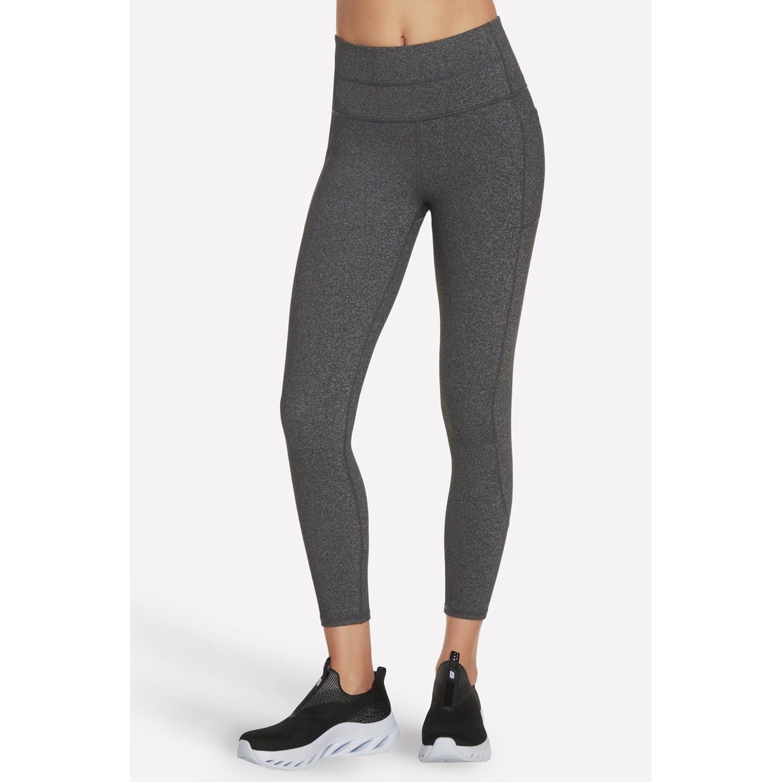 Skechers GOWALK Wear High-Waisted 7/8 Damen Graue Sportleggings