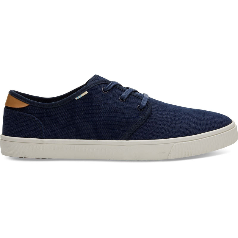 TOMS Carlo Herren Turnschuhe Aus Jute, Marineblau, Im Heritage-Canvas-Stil