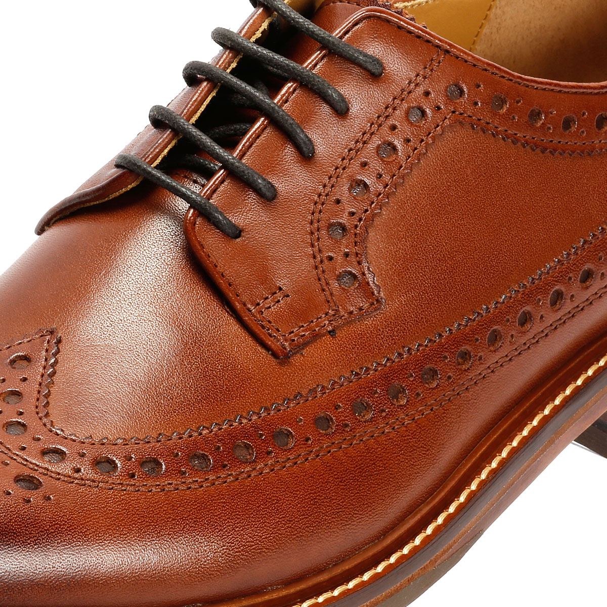 Chapman & Moore Longwing Brogue Country Herren Leder Braune Schnürschuhe