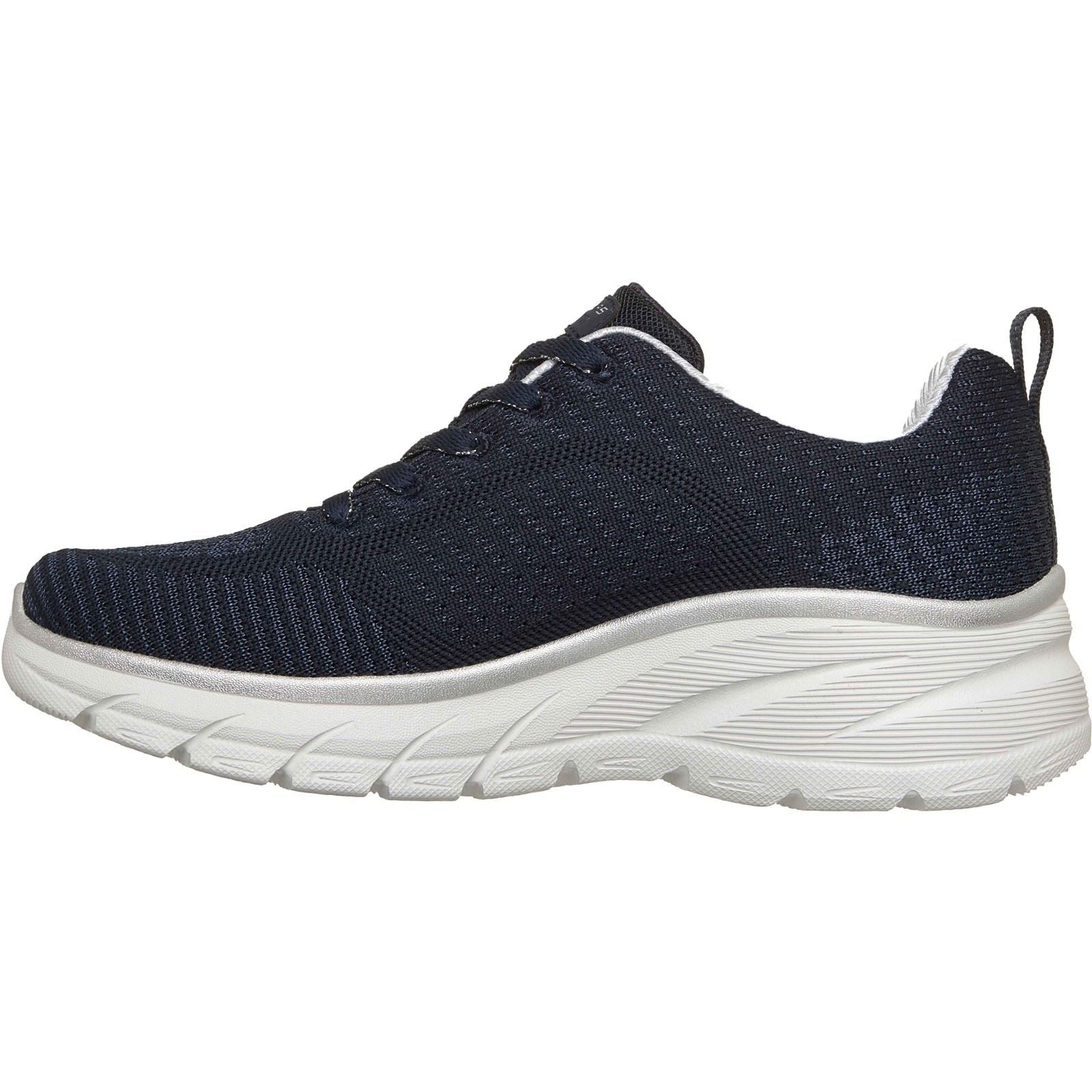 Skechers Fashion Fit 2.0 Polyester Damen Sneaker In Marineblau/Silber