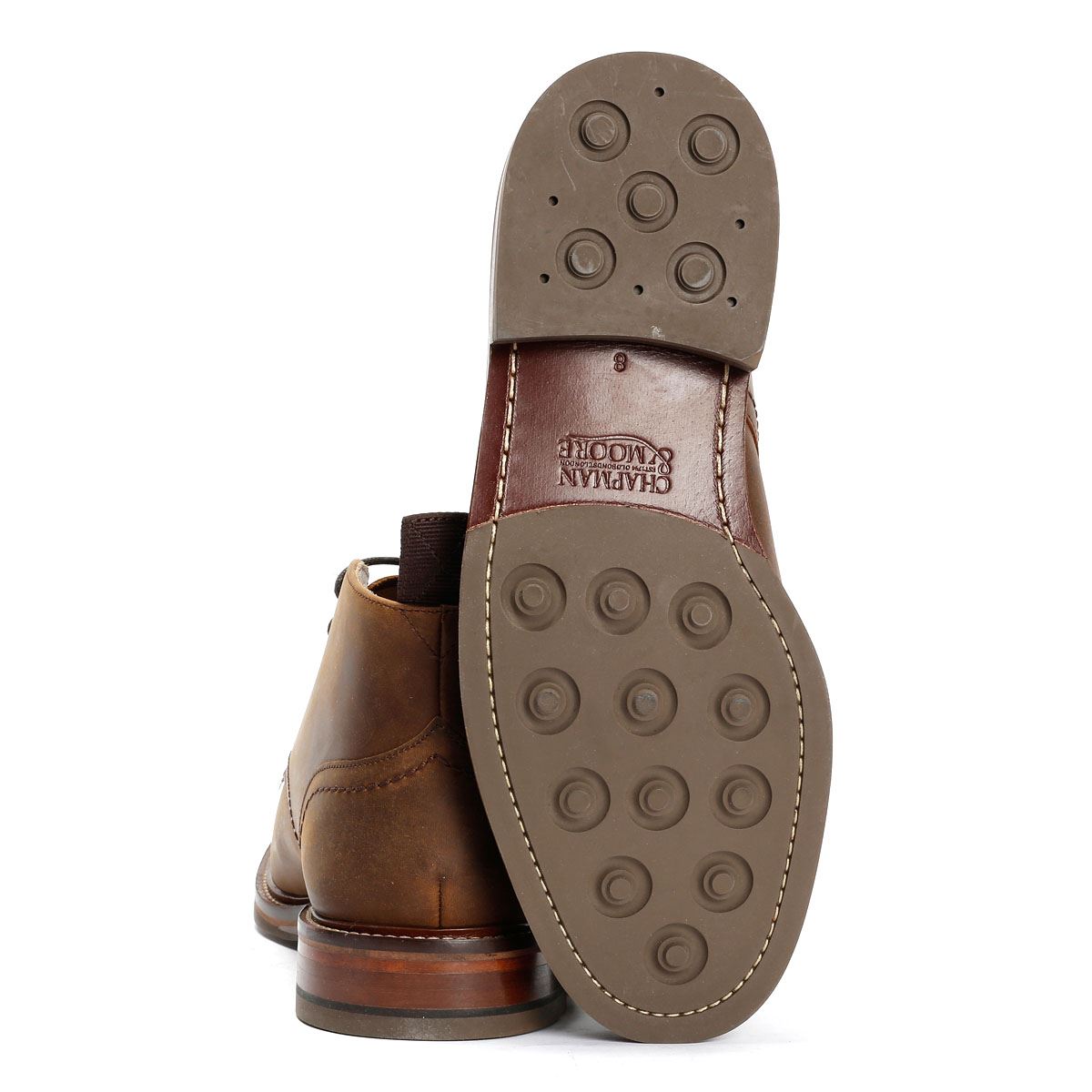 Chapman & Moore Country Chukka Leder Herren Braune Stiefel