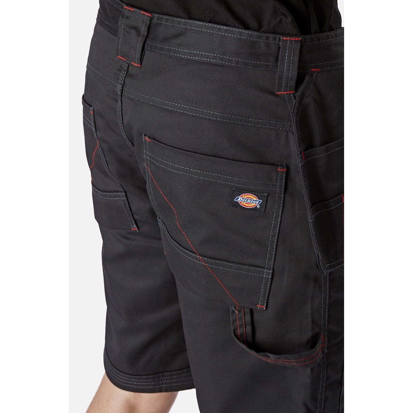 Dickies Redhawk Pro Work Polyester Herren Schwarze Arbeitskurze