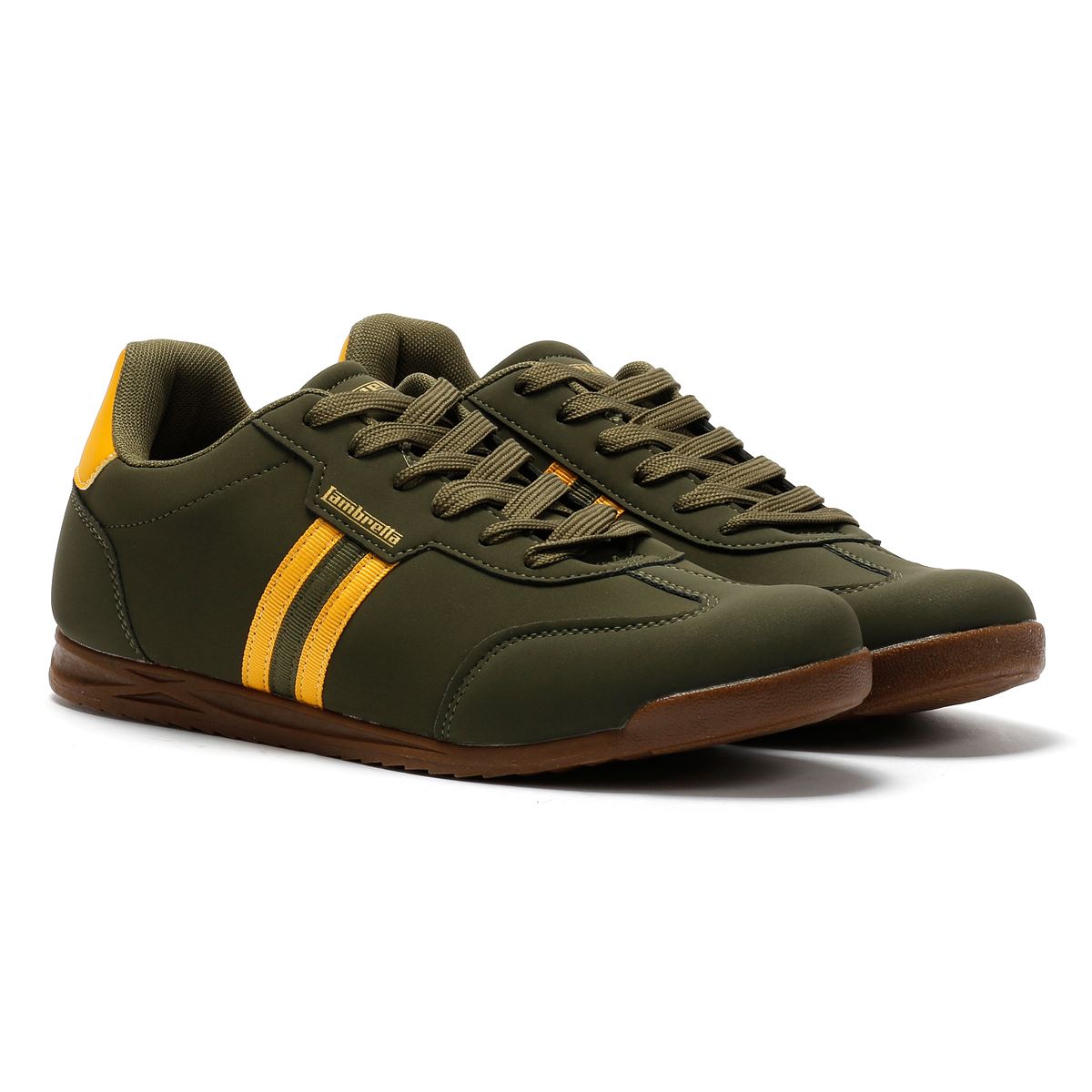 Lambretta Tackle Herren Grüne Sneaker