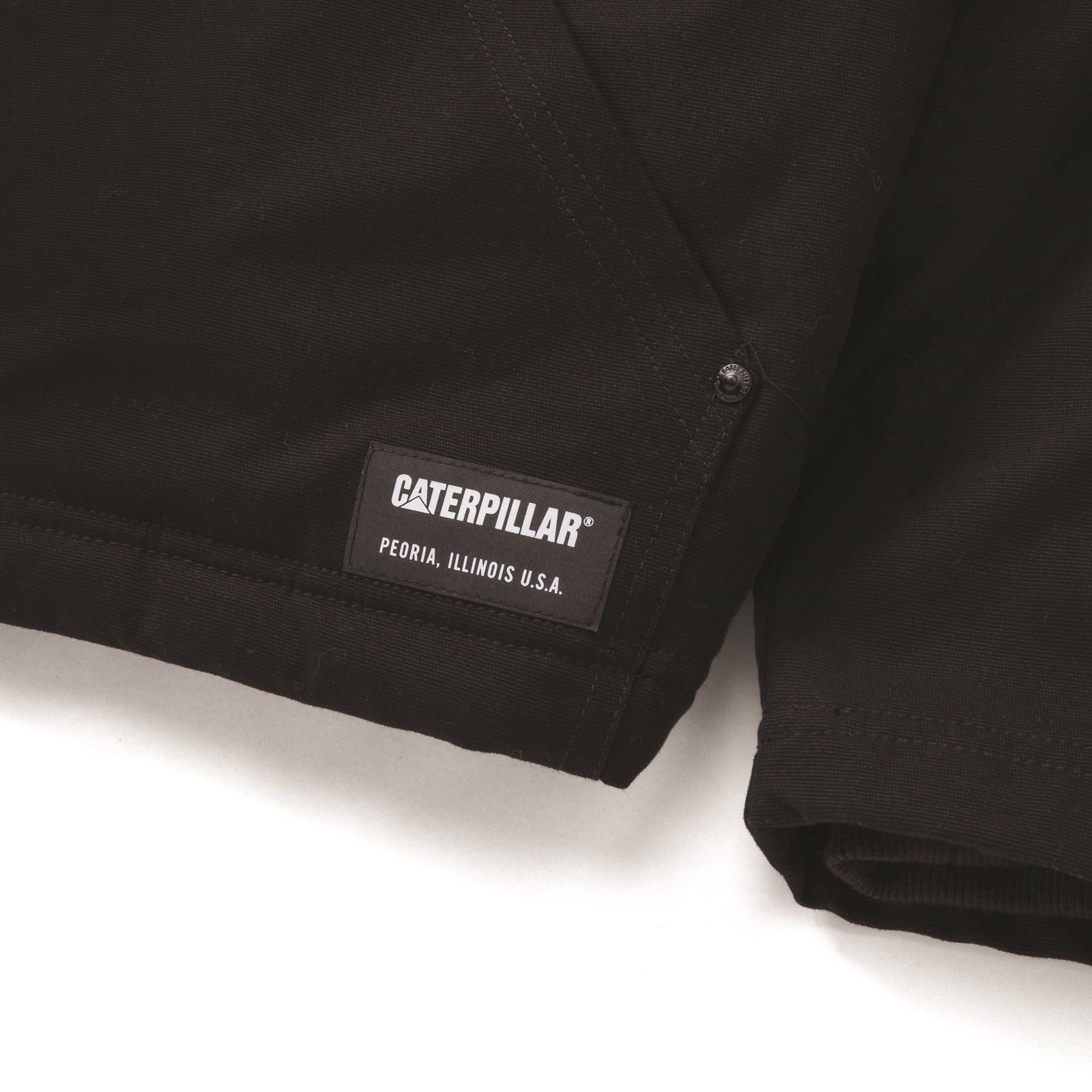 Caterpillar Hooded Sherpa Lined Herren Schwarze Farbe Fleecejacke