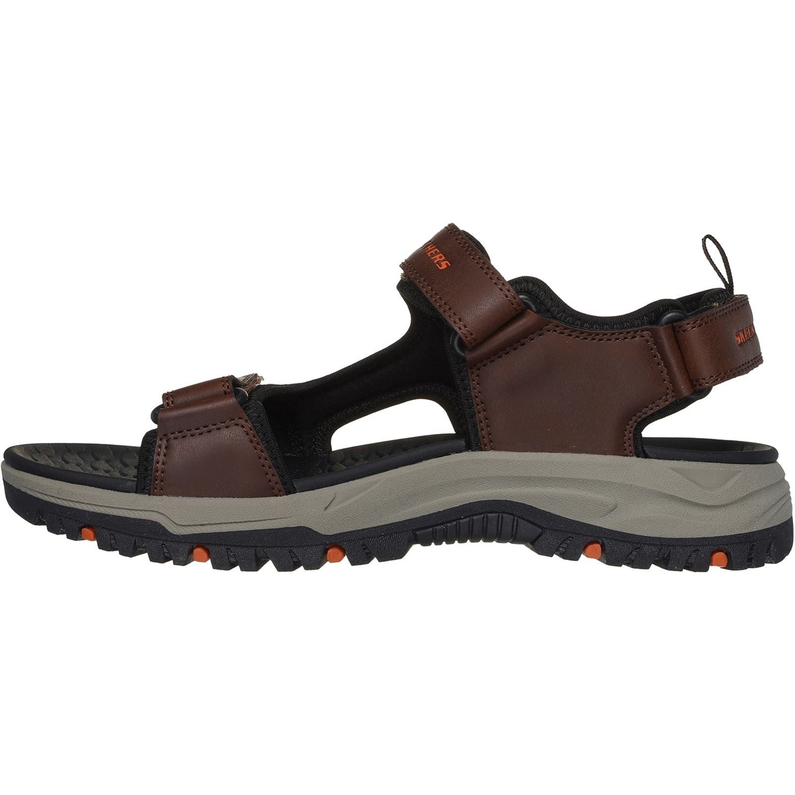Skechers Prewitt Rigdon Synthetische Herren Sandalen In Braun/Schwarz