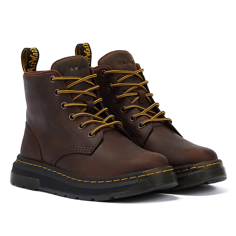 Dr. Martens Crewson Chukka Crazy Horse Dunkelbraune Stiefel